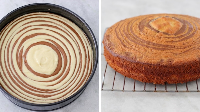 Как приготовить бисквитный торт Зебра на кефире: простой рецепт