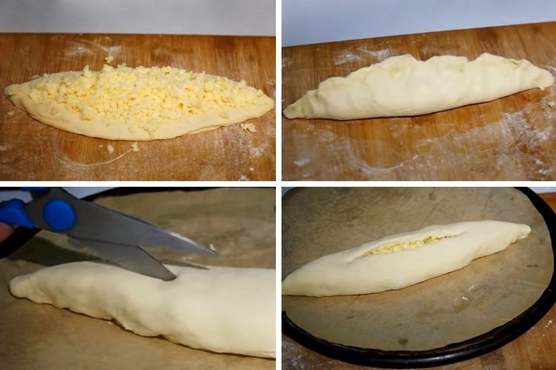 Хачапури с сыром в духовке - рецепт с фото