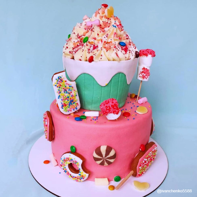 Детский торт на день рождения девочке 6 лет фото