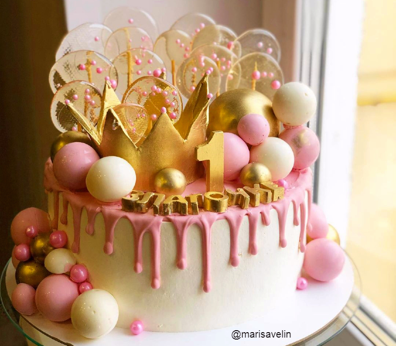 Торт для принцессы девочке на 1 год