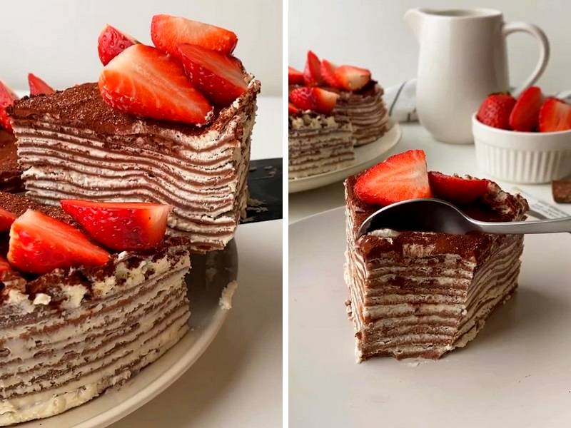 Как приготовить блинный торт в домашних условиях