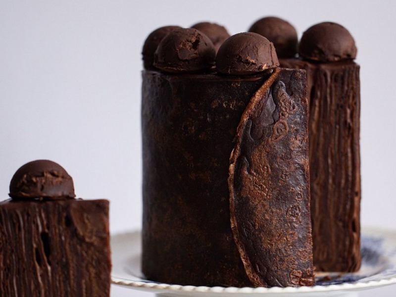 Шоколадный Блинный торт рецепт