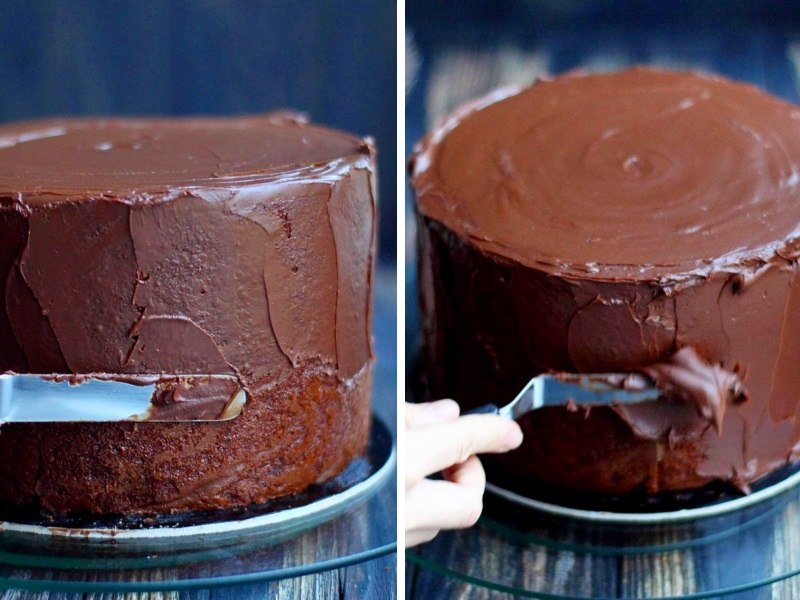 Как выровнять торт