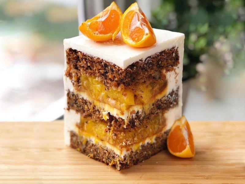 Морковно-апельсиновый торт