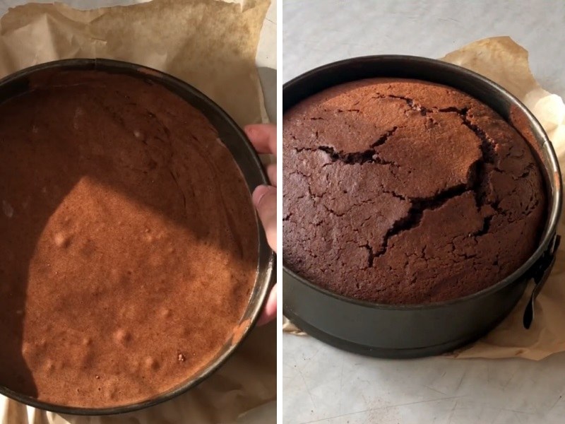 рецепт шоколадного бисквита для торта Прага