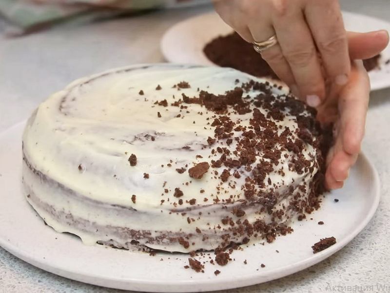 Рецепт торта на кефире с какао