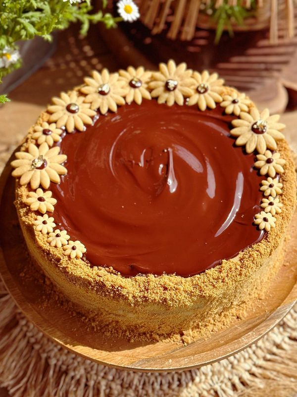 Торт Рыжик классический с заварным кремом рецепт с фото пошагово