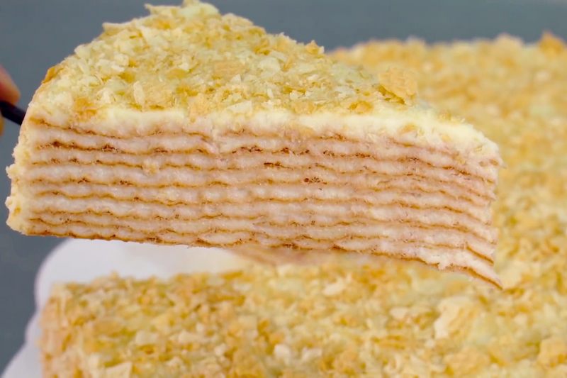 Торт «Наполеон три рецепта: классический, с готовыми коржами и слоеный