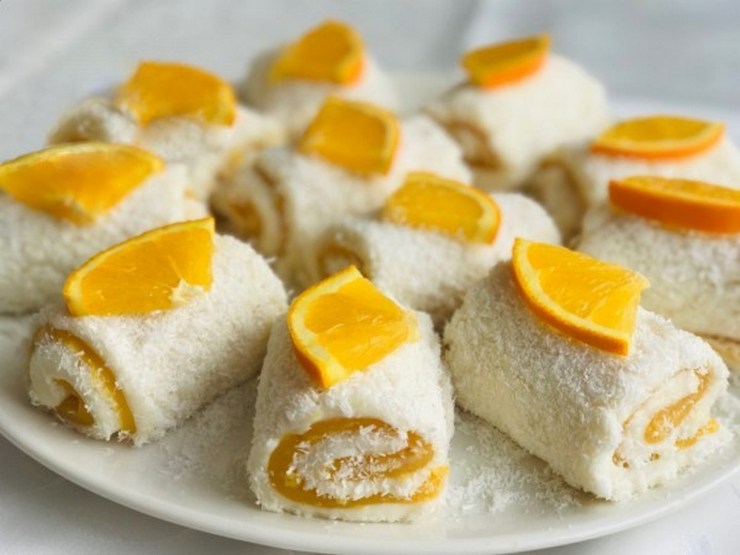 Апельсиновый Султан Лукум - нежный турецкий десерт Паша Лукум - рецепт без выпечки